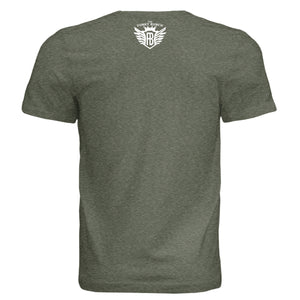 Military Green Triblend - BACK